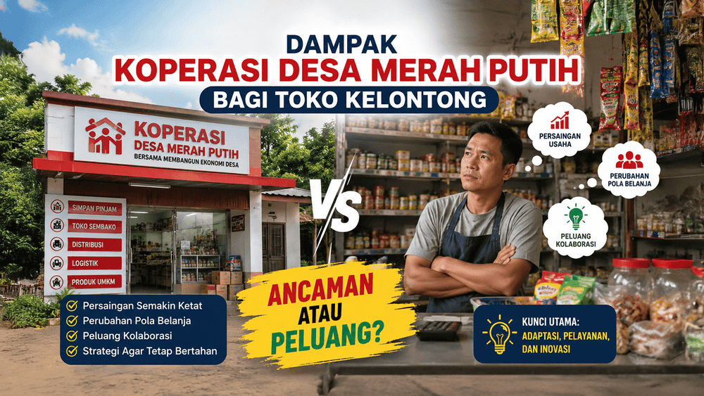 Dampak Koperasi Desa Merah Putih Gagi Toko Kelontong